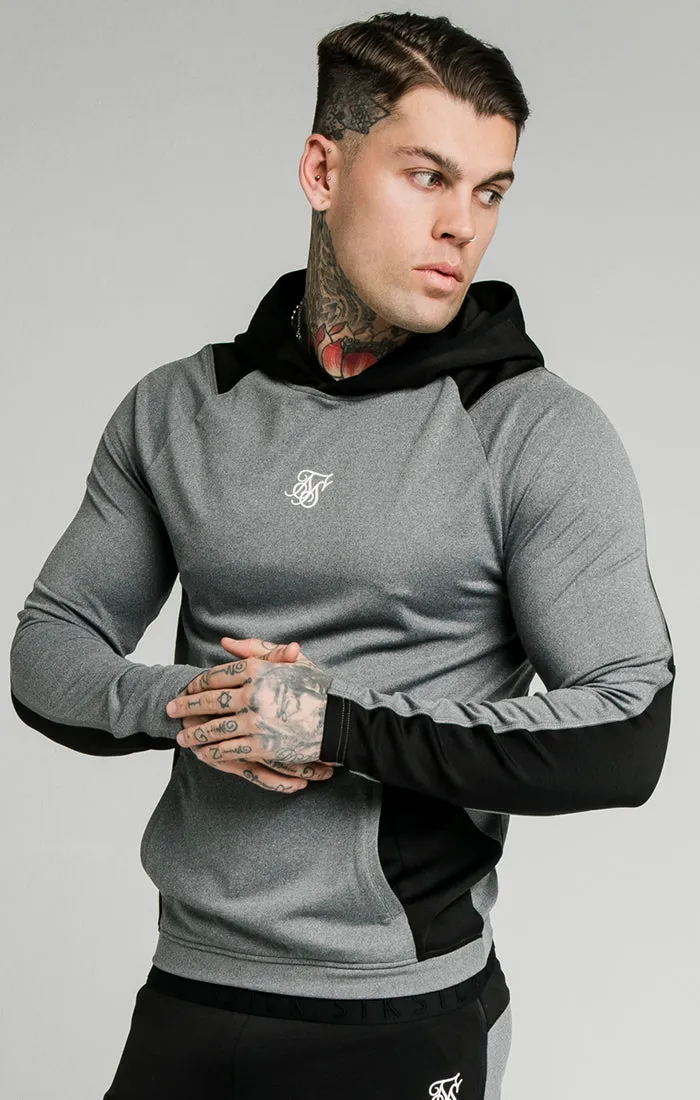 Grey Contrast Overhead Hoodie sold by Siksilk