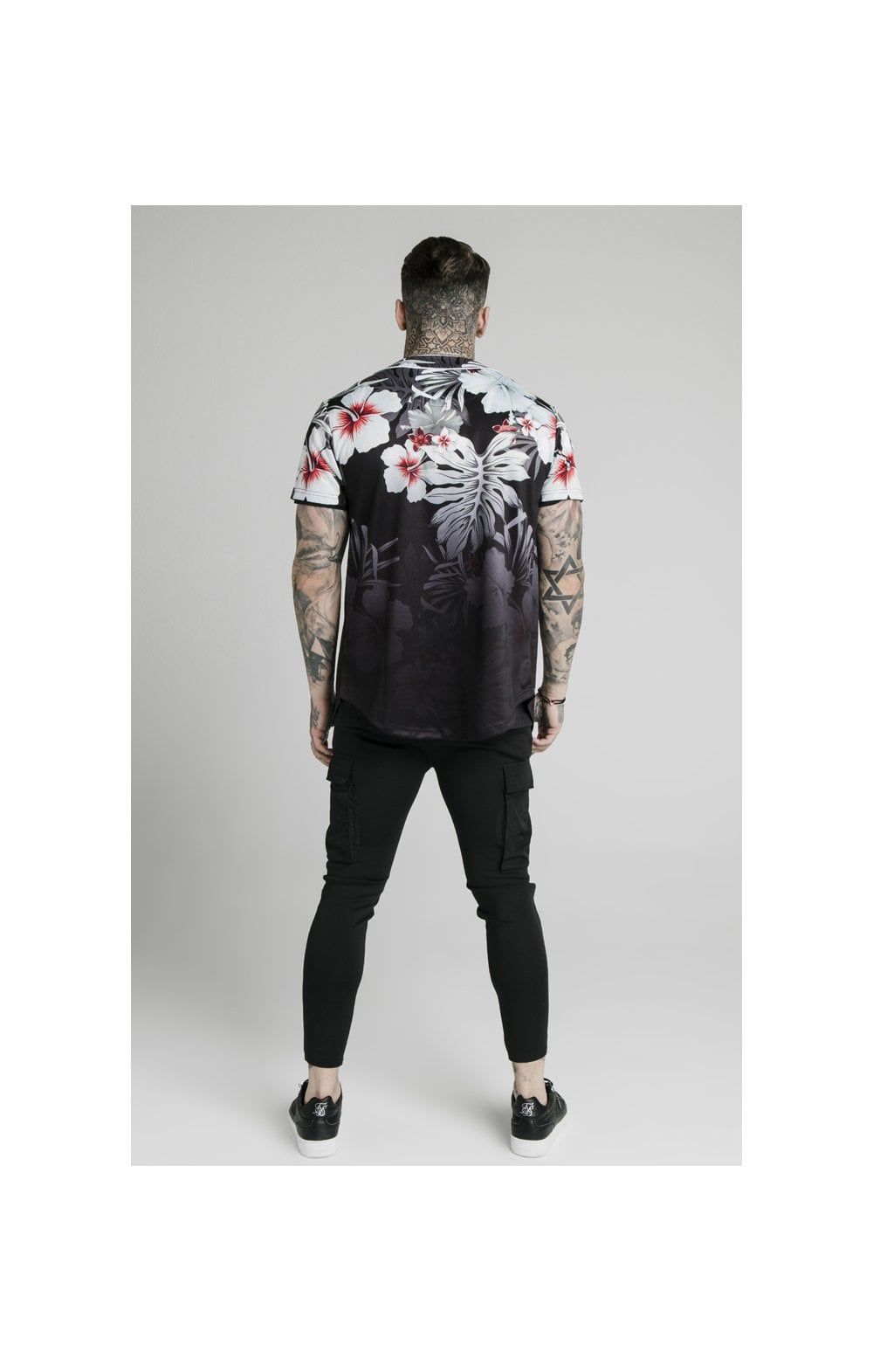 SikSilk Floral Baseball Jersey - Black sold by Siksilk product image thumbnail 5