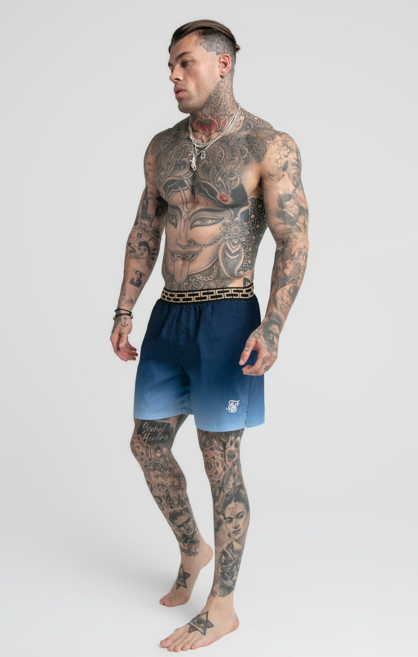 Navy Fade Swim Short sold by Siksilk product image thumbnail 6