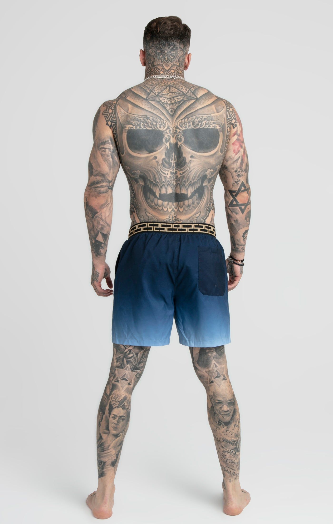 Navy Fade Swim Short sold by Siksilk product image thumbnail 5