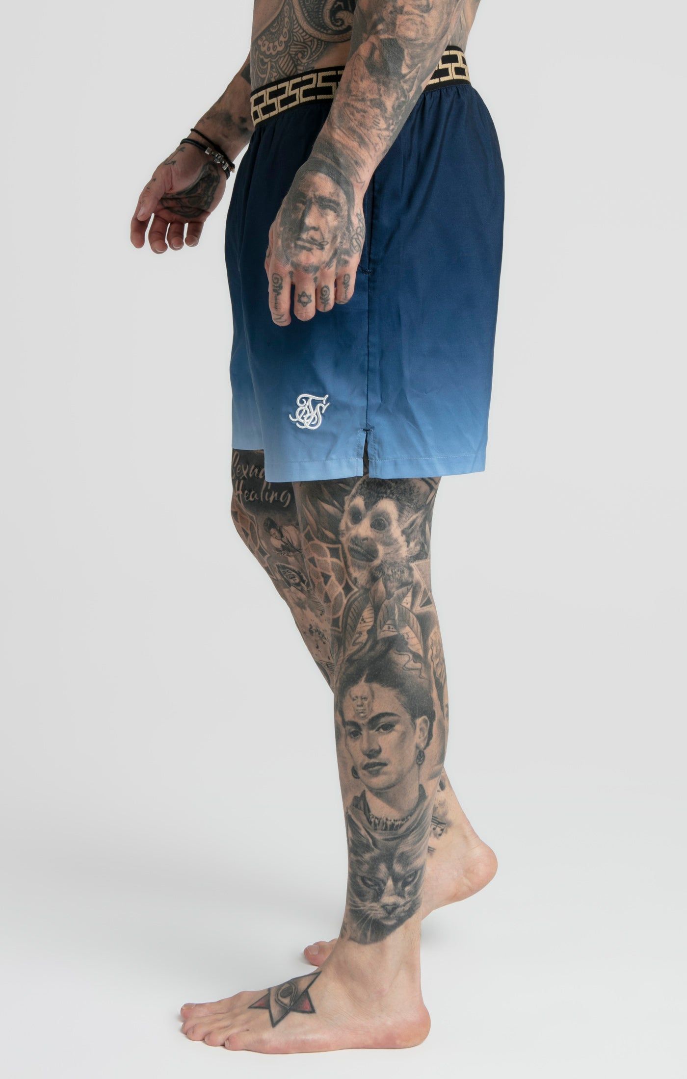 Navy Fade Swim Short sold by Siksilk product image thumbnail 2