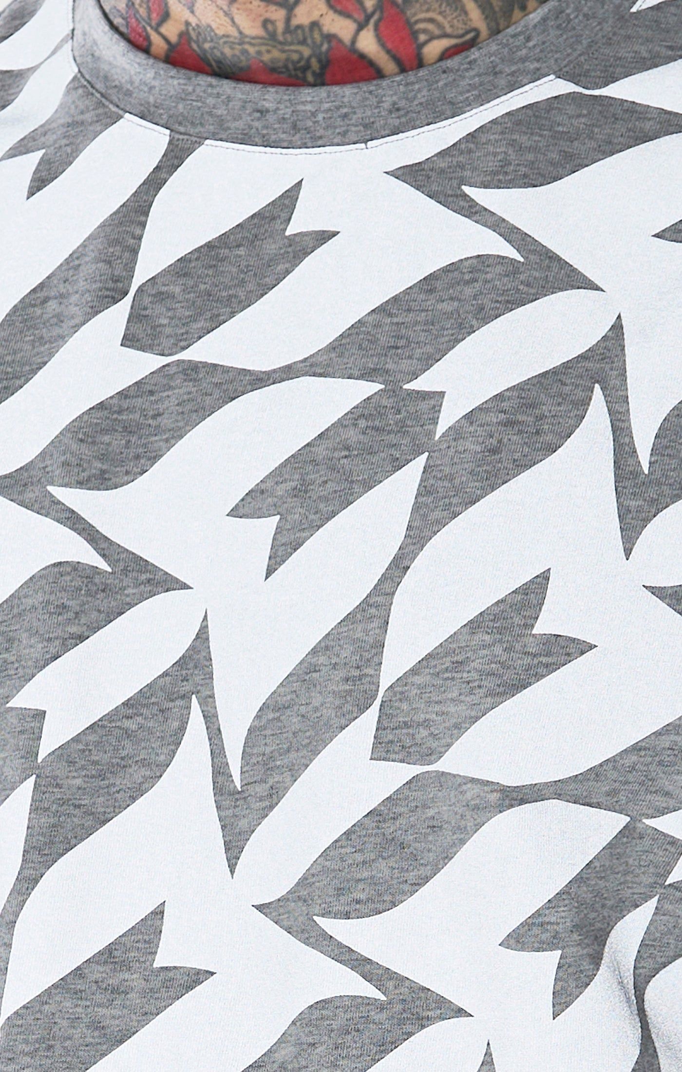 Messi x SikSilk Silver Print Tee - Grey Marl sold by Siksilk product image thumbnail 6