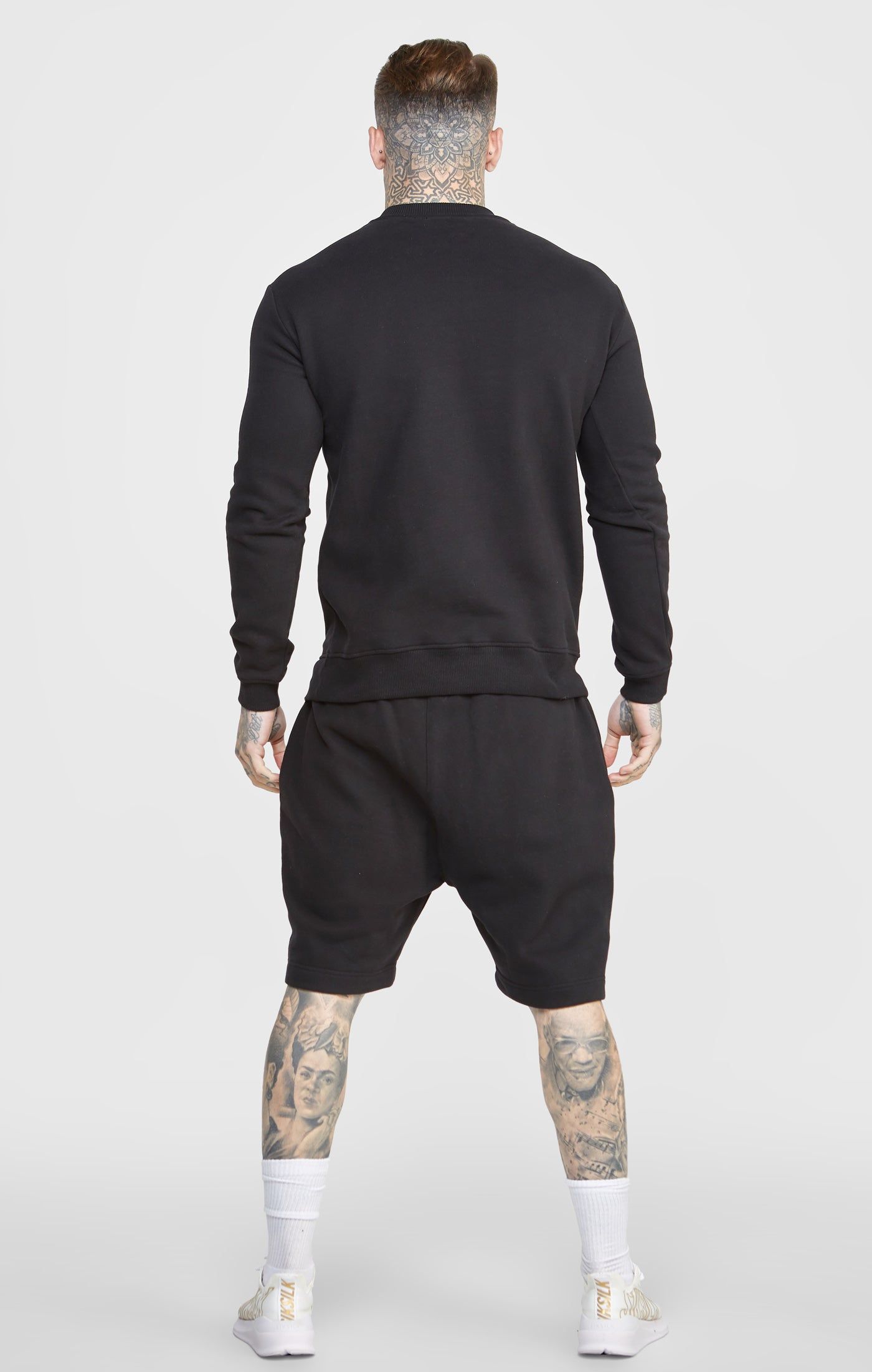 Black Script Embroidery Short sold by Siksilk product image thumbnail 5