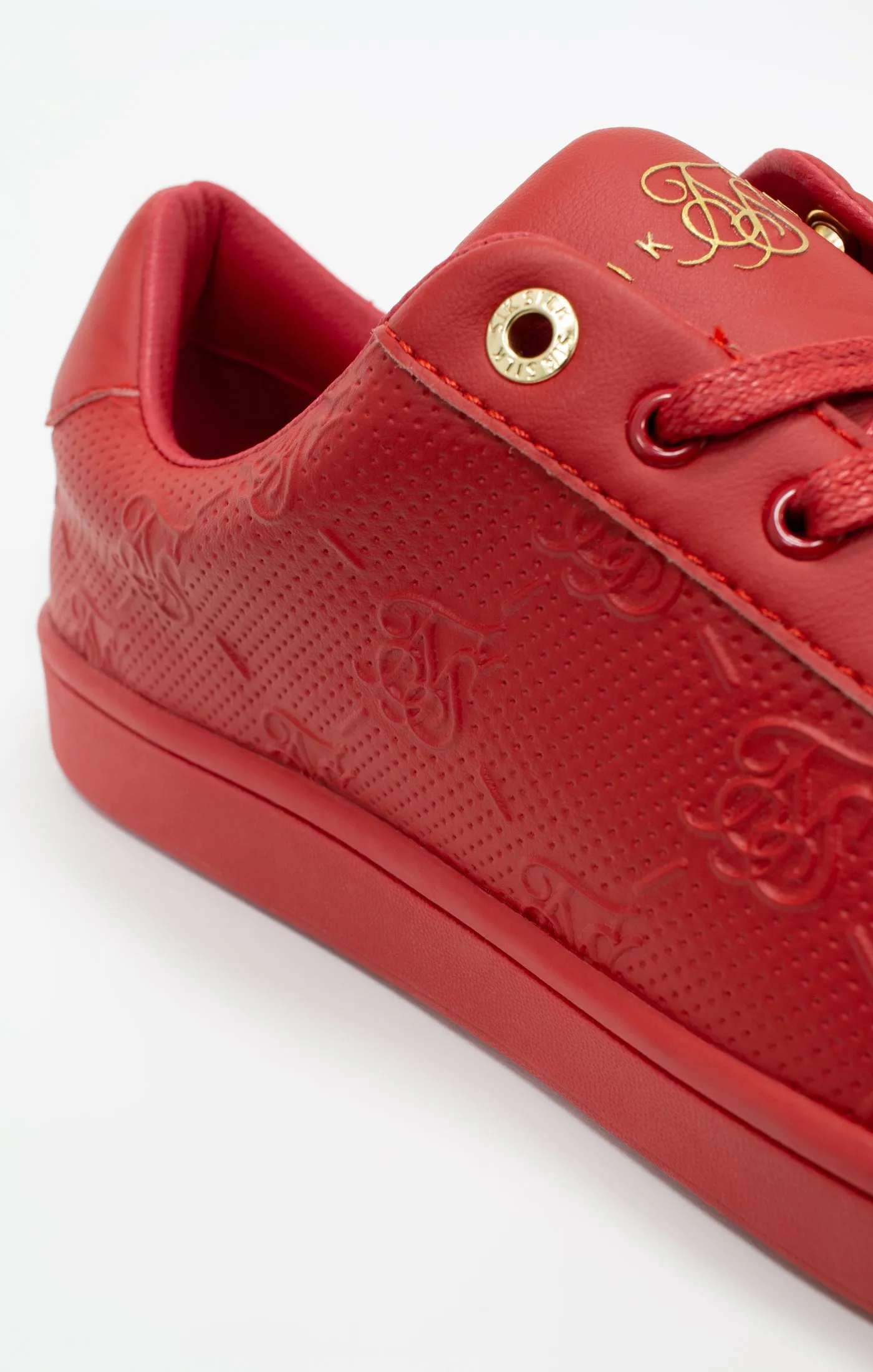 Red Juniors Low-Top Casual Monogram Trainer sold by Siksilk product image thumbnail 5