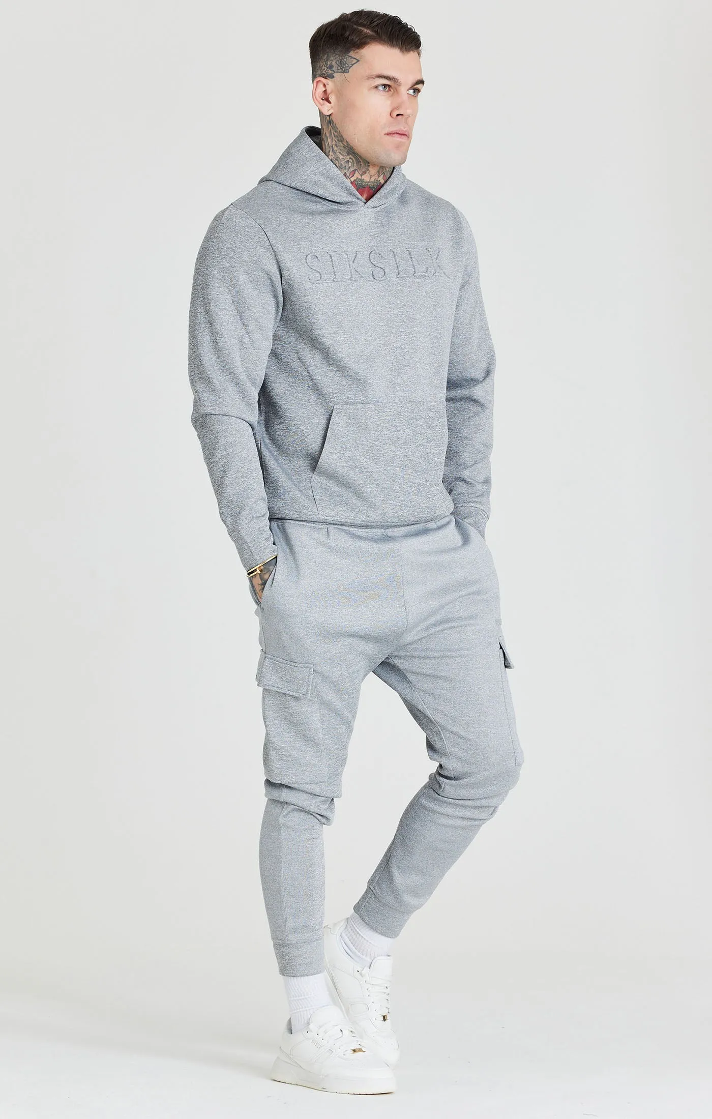 Grey Foundation Oversized Hoodie sold by Siksilk product image thumbnail 4