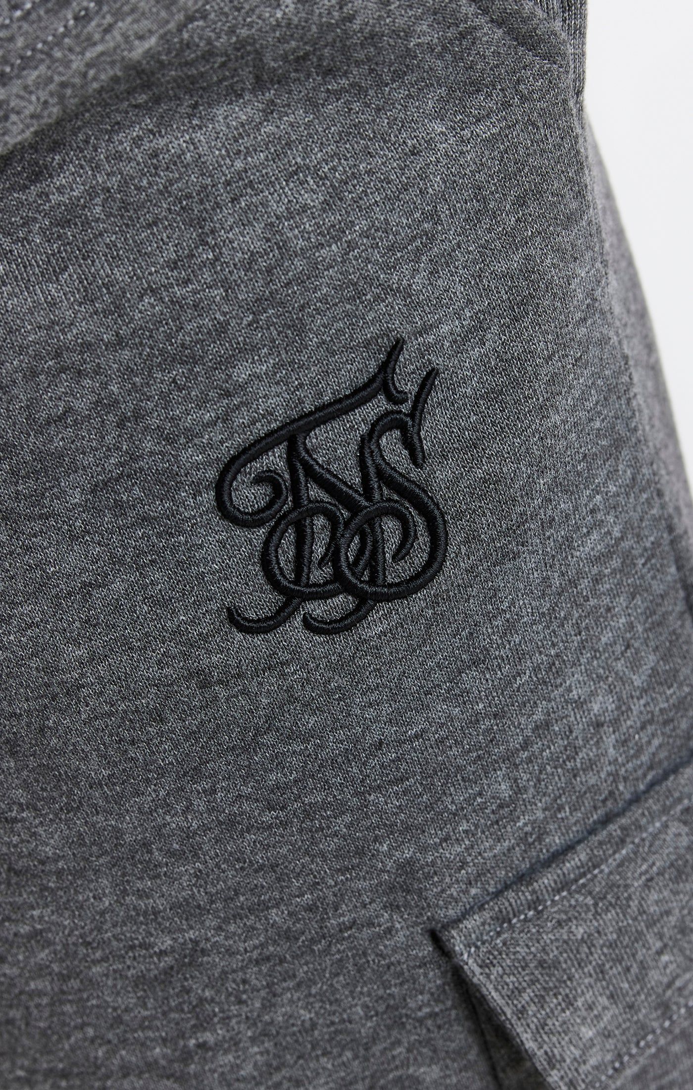 Boys Dark Grey Marl Cargo Cuffed Jogger sold by Siksilk product image thumbnail 6