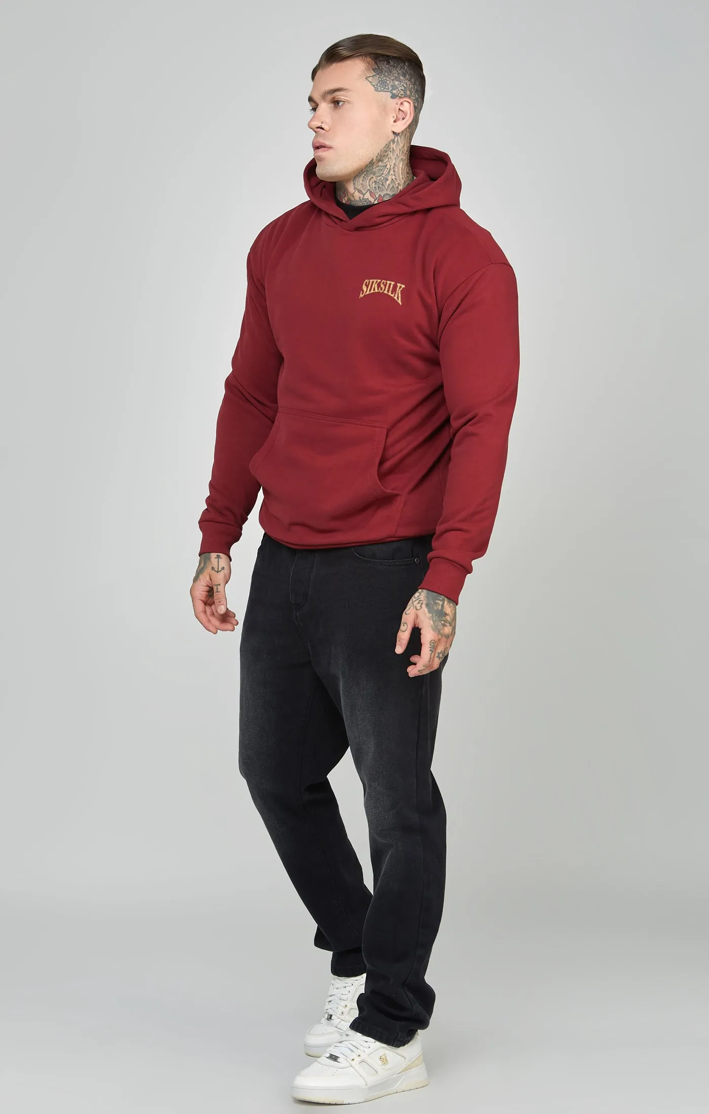 Oversized Crest Logo Hoodie sold by Siksilk product image thumbnail 3