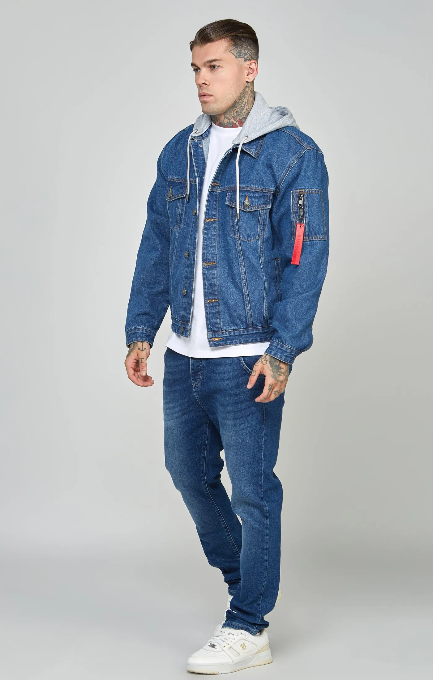 Denim Flight Jacket sold by Siksilk product image thumbnail 2