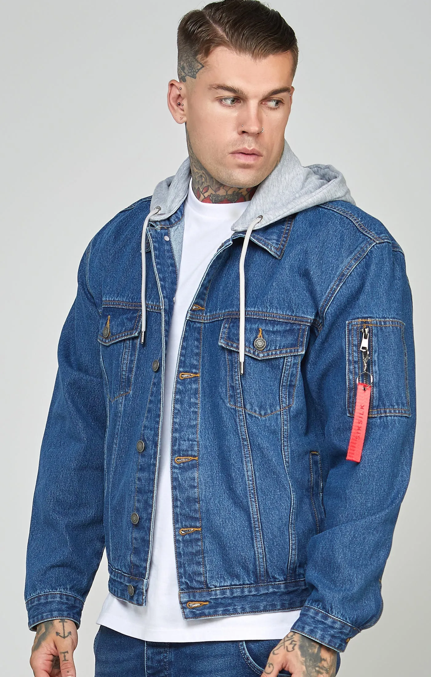 Denim Flight Jacket sold by Siksilk