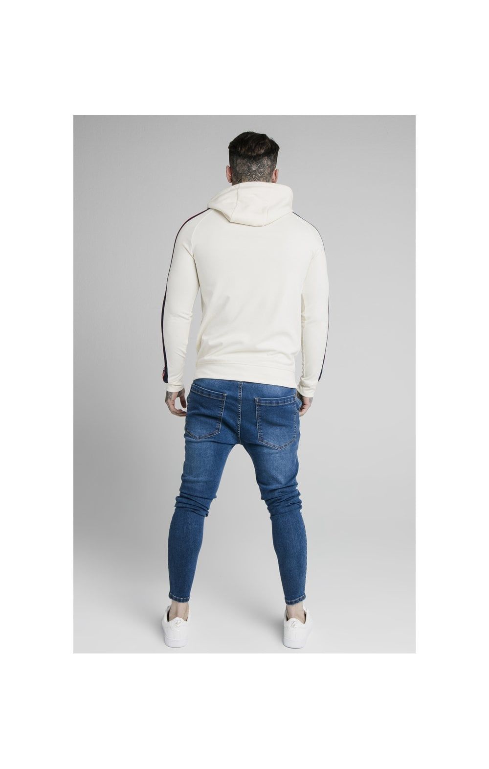 SikSilk Overhead Retro Tape Hoodie - Off White sold by Siksilk product image thumbnail 4