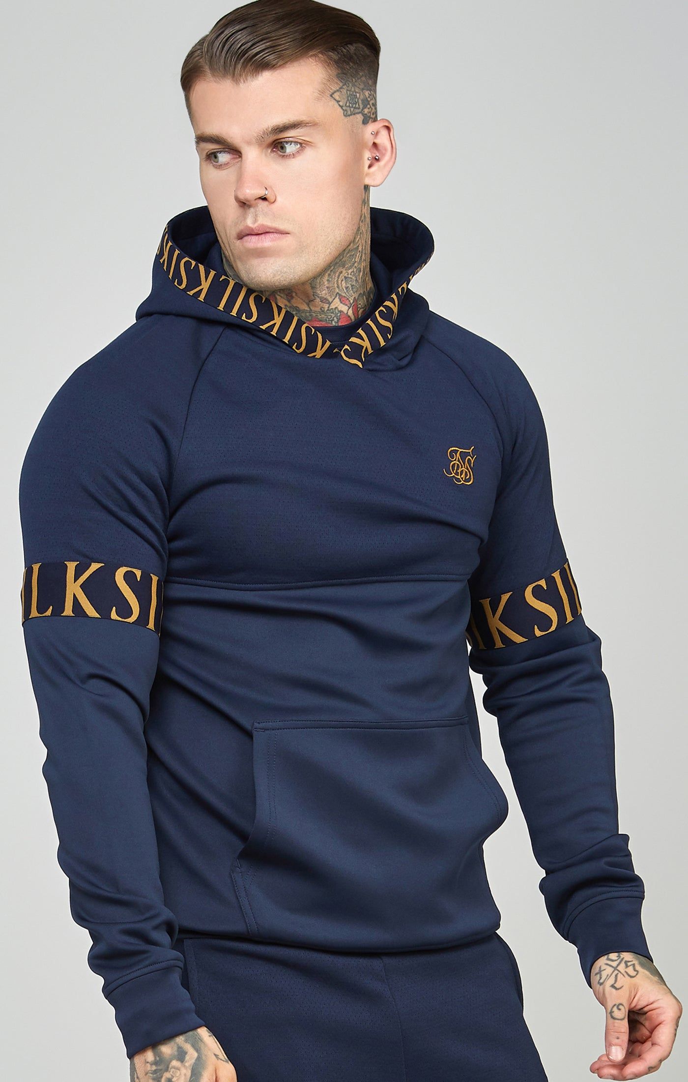 Dynamic Overhead Hoodie Navy sold by Siksilk