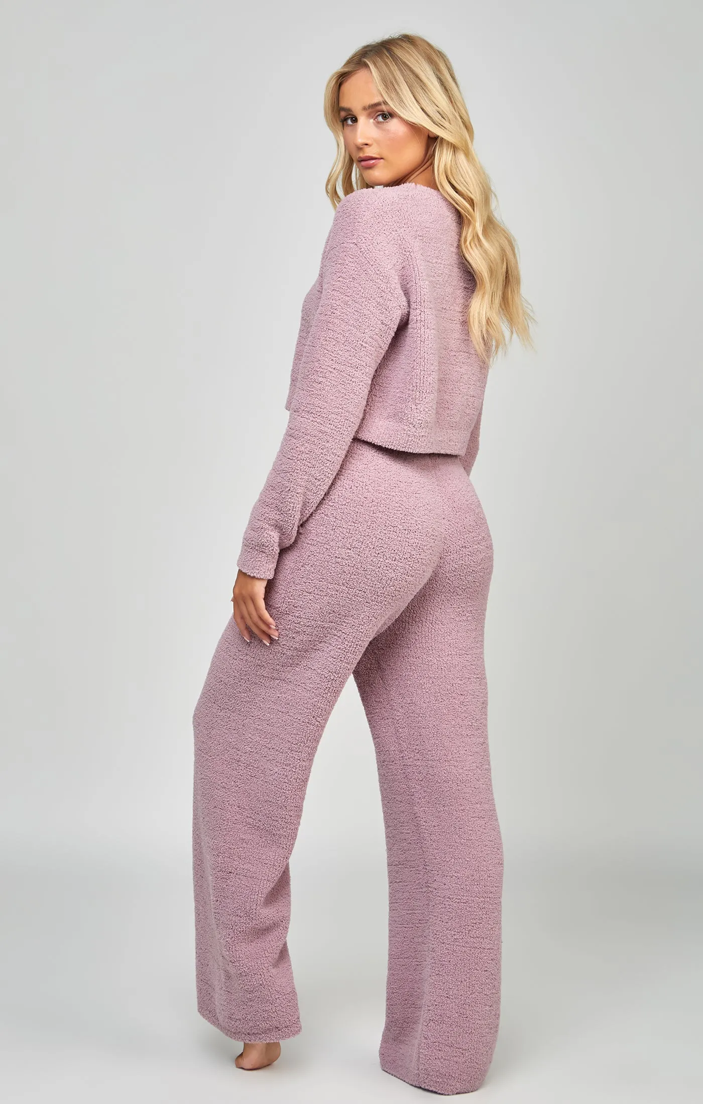 Lavender Wide Leg Lounge Pant sold by Siksilk product image thumbnail 5