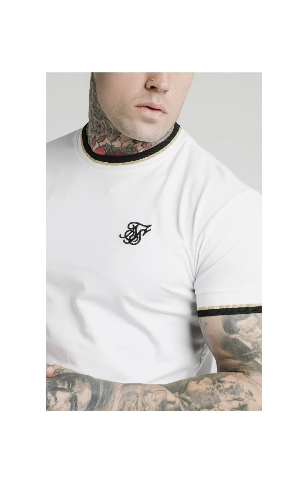 SikSilk S/S Deluxe Straight Hem Tee - White sold by Siksilk product image thumbnail 2
