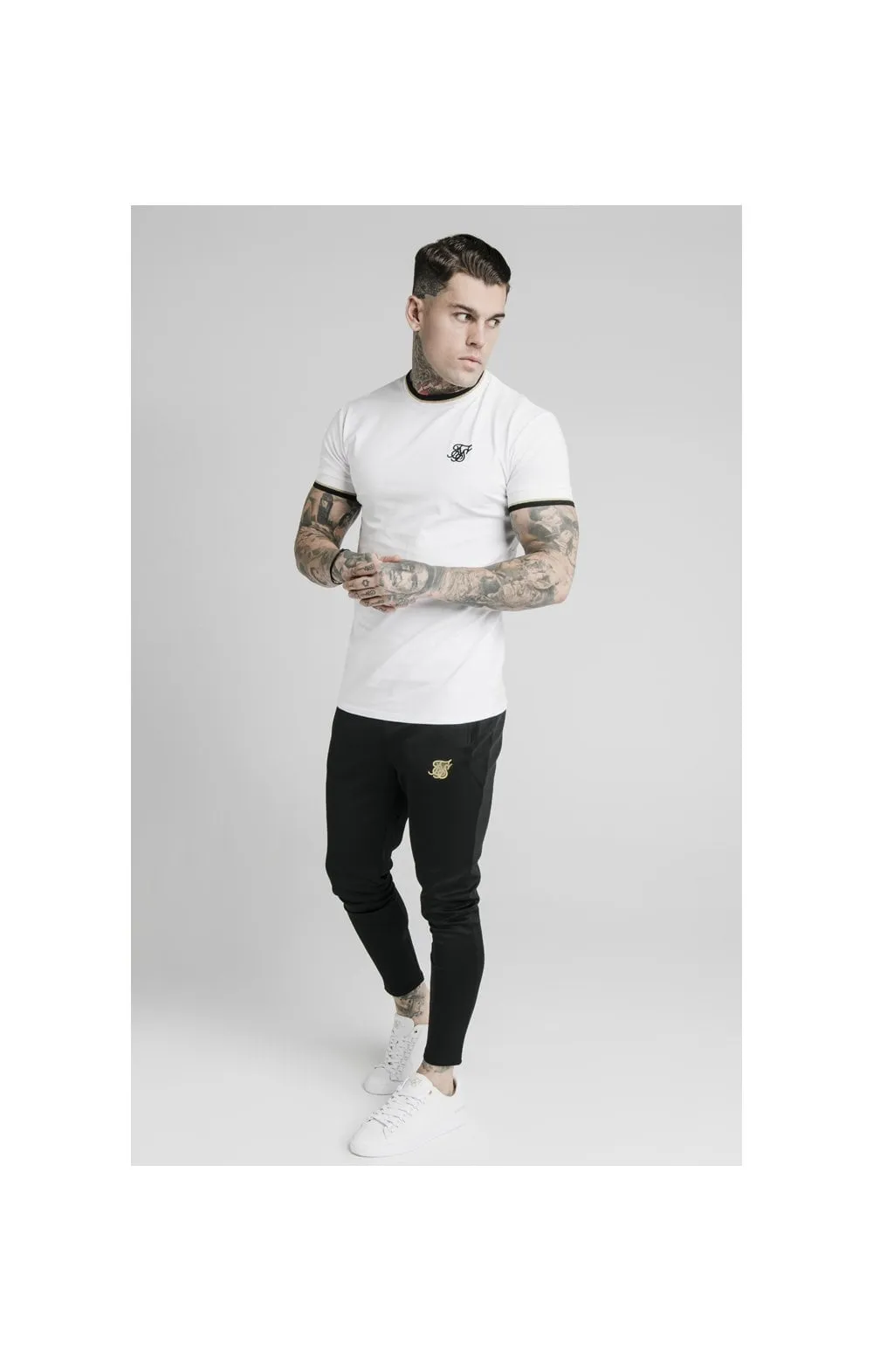 SikSilk S/S Deluxe Straight Hem Tee - White sold by Siksilk product image thumbnail 5