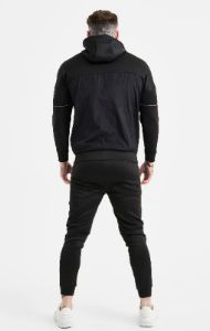 Black Panelled Jogger sold by Siksilk