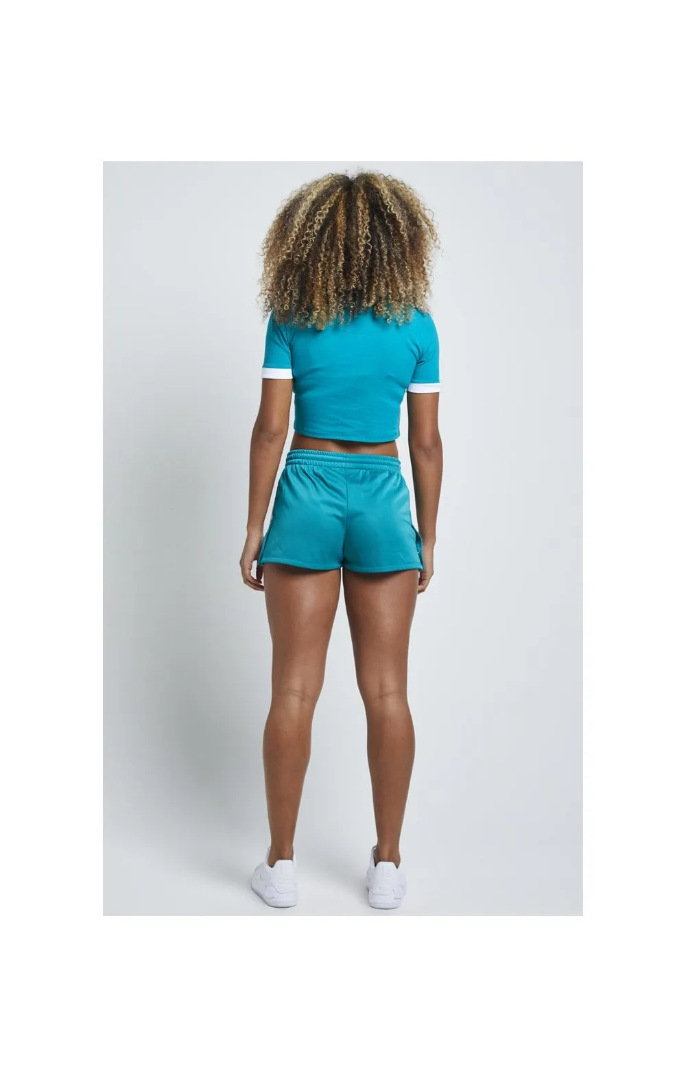 SikSilk Ringer Crop Tee – Deep Peacock Blue sold by Siksilk product image thumbnail 5