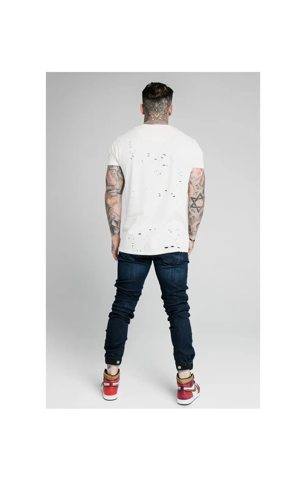 SikSilk Elasticated Strap Cuff Jeans Jeans - Midstone sold by Siksilk product image thumbnail 4