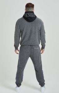 Grey Heavyweight Loopback Relaxed Joggers sold by Siksilk