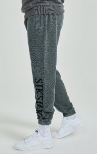 Grey Heavyweight Loopback Relaxed Joggers sold by Siksilk