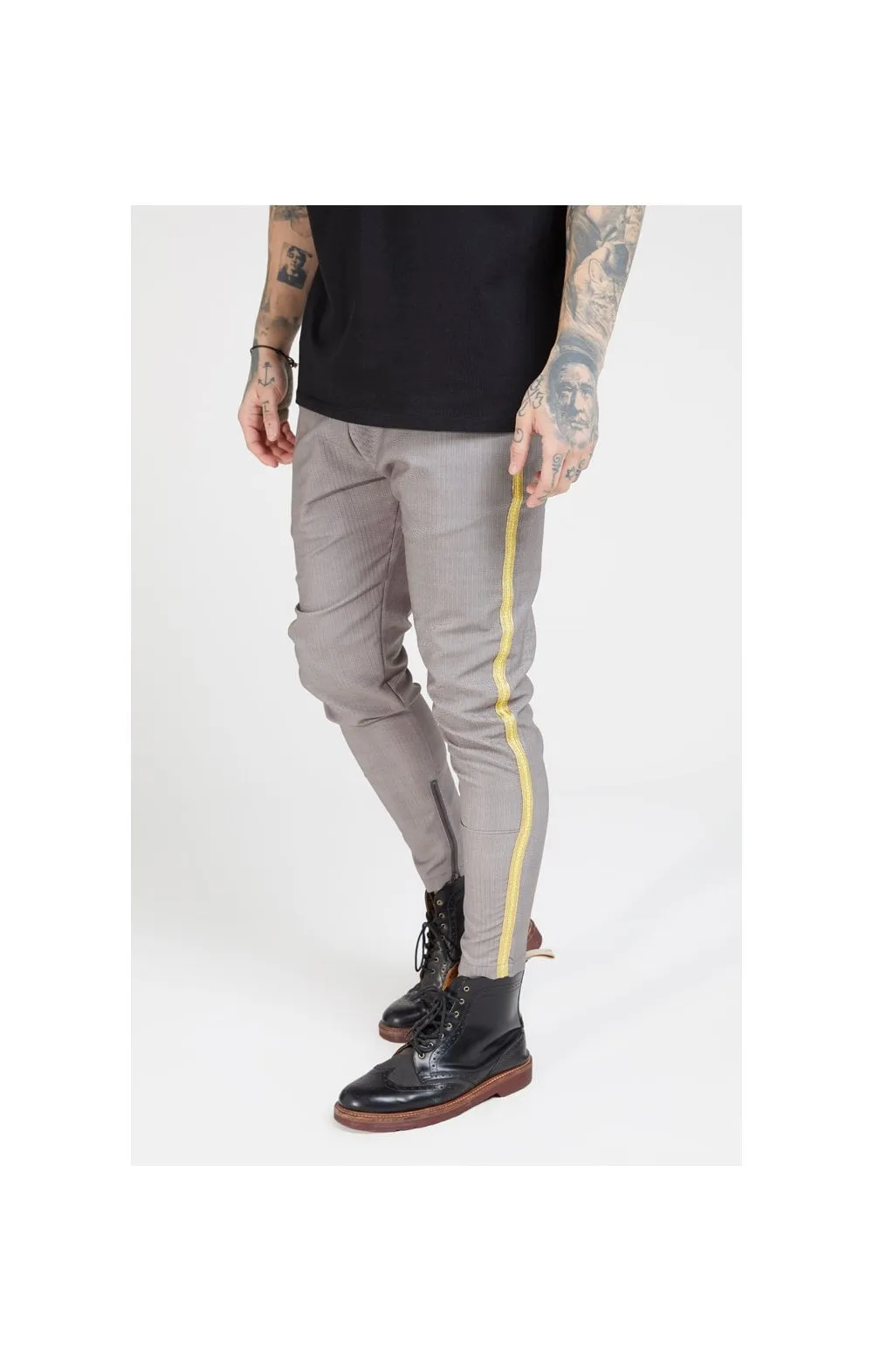 SikSilk Fitted Smart Tape Jogger Pants - Grey sold by Siksilk product image thumbnail 3