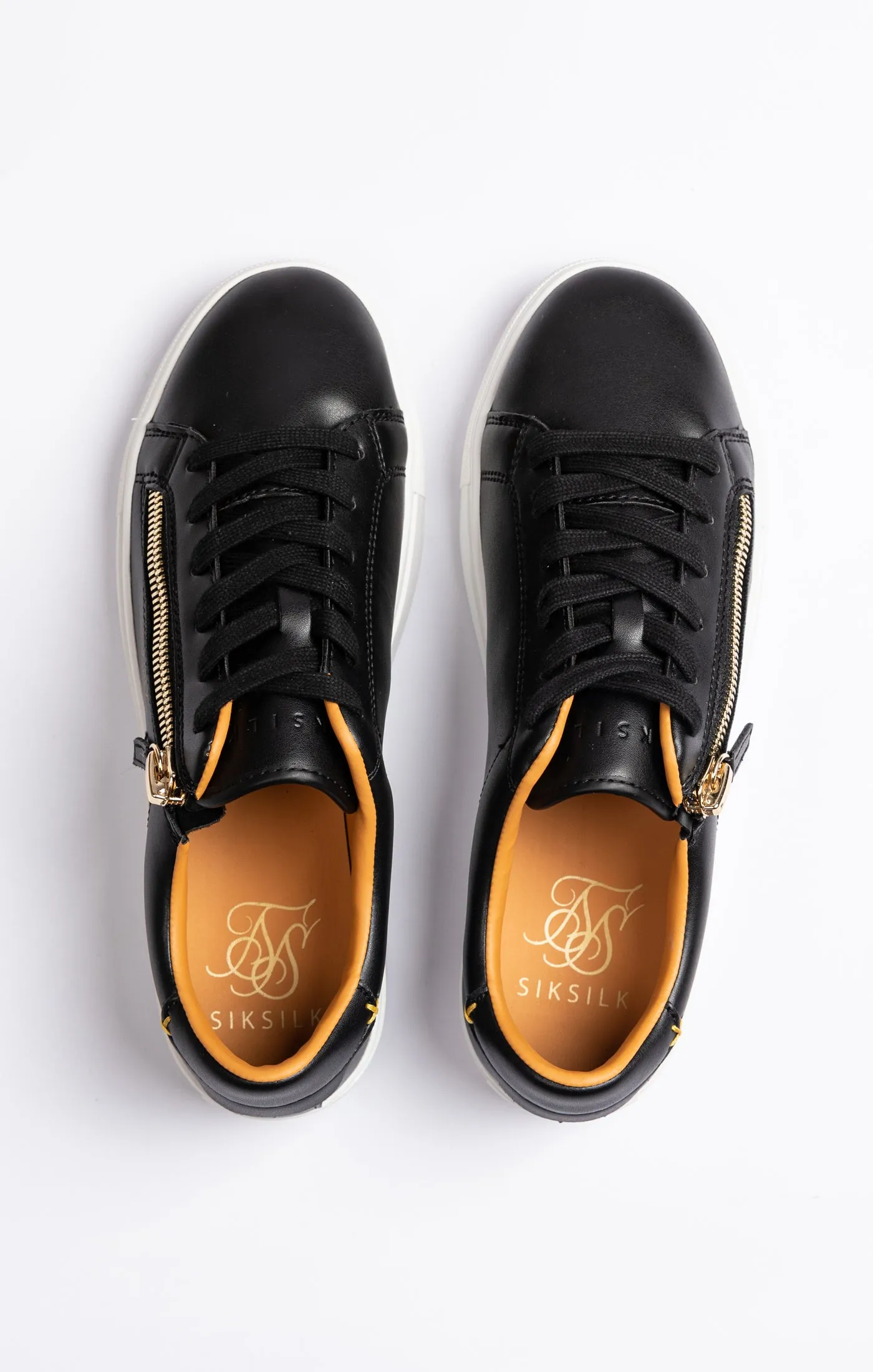 Black Classic Trainer With Functional Zip sold by Siksilk product image thumbnail 4