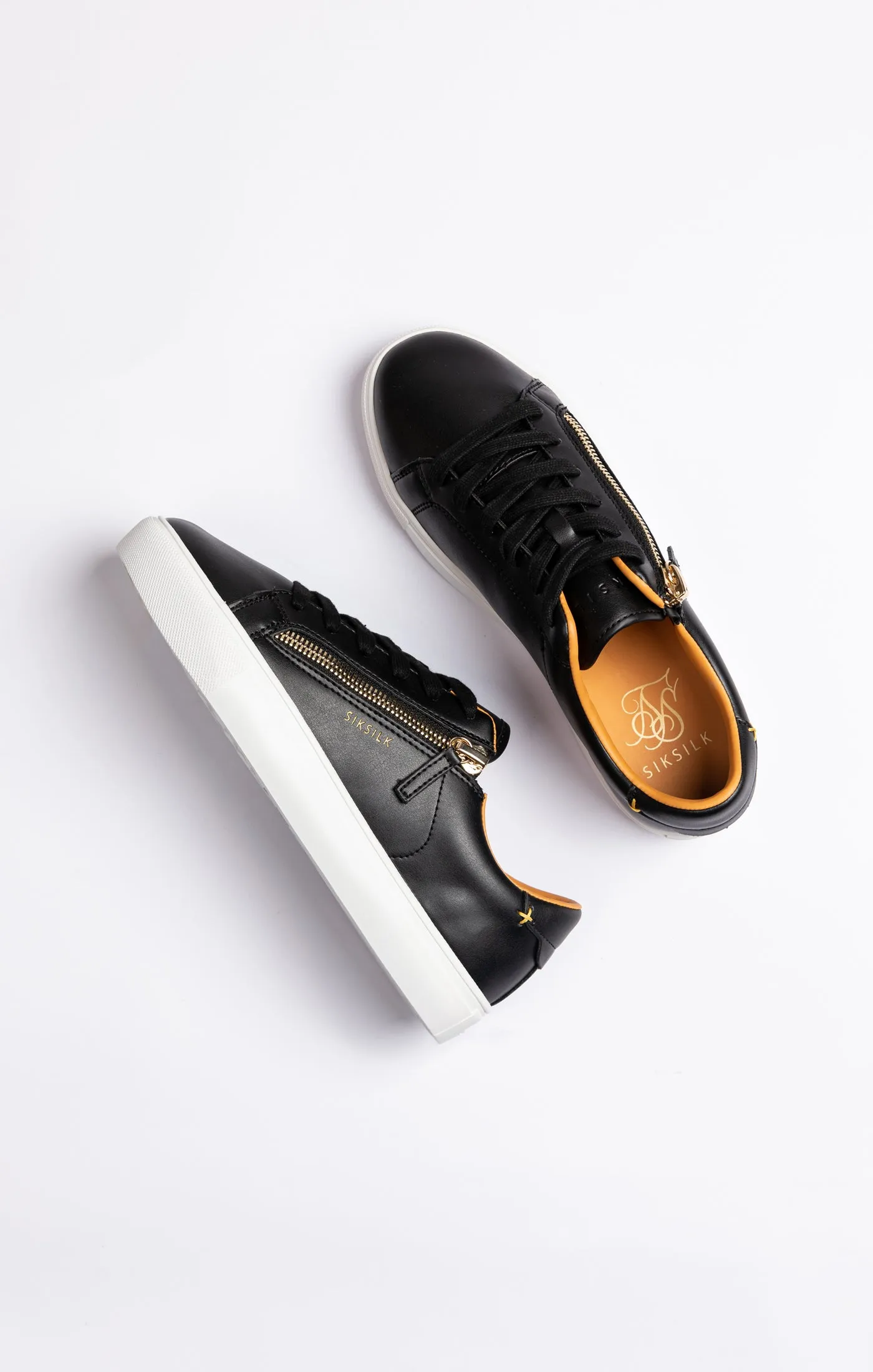 Black Classic Trainer With Functional Zip sold by Siksilk product image thumbnail 5