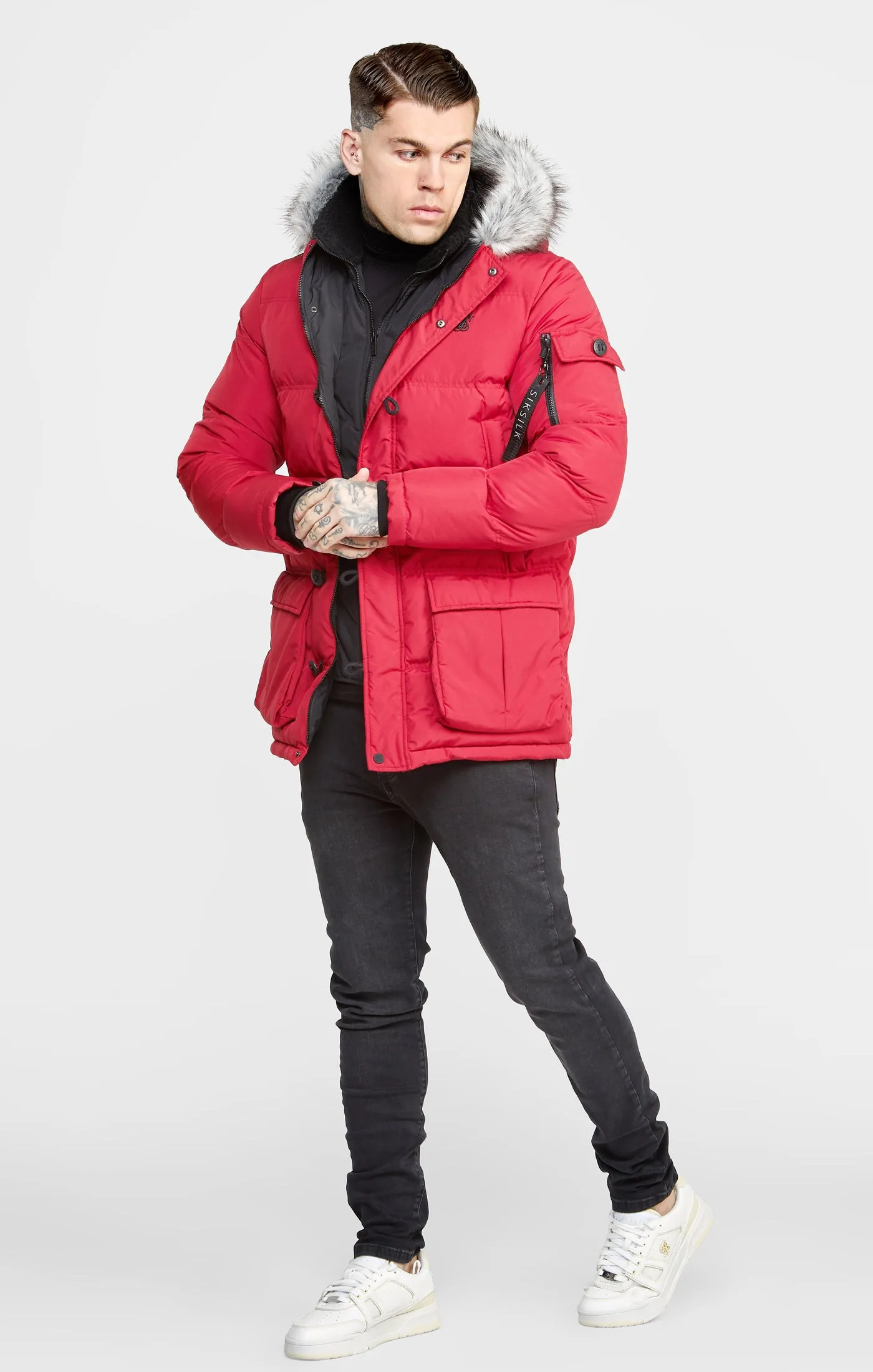 Red Arctic Parka sold by Siksilk product image thumbnail 3