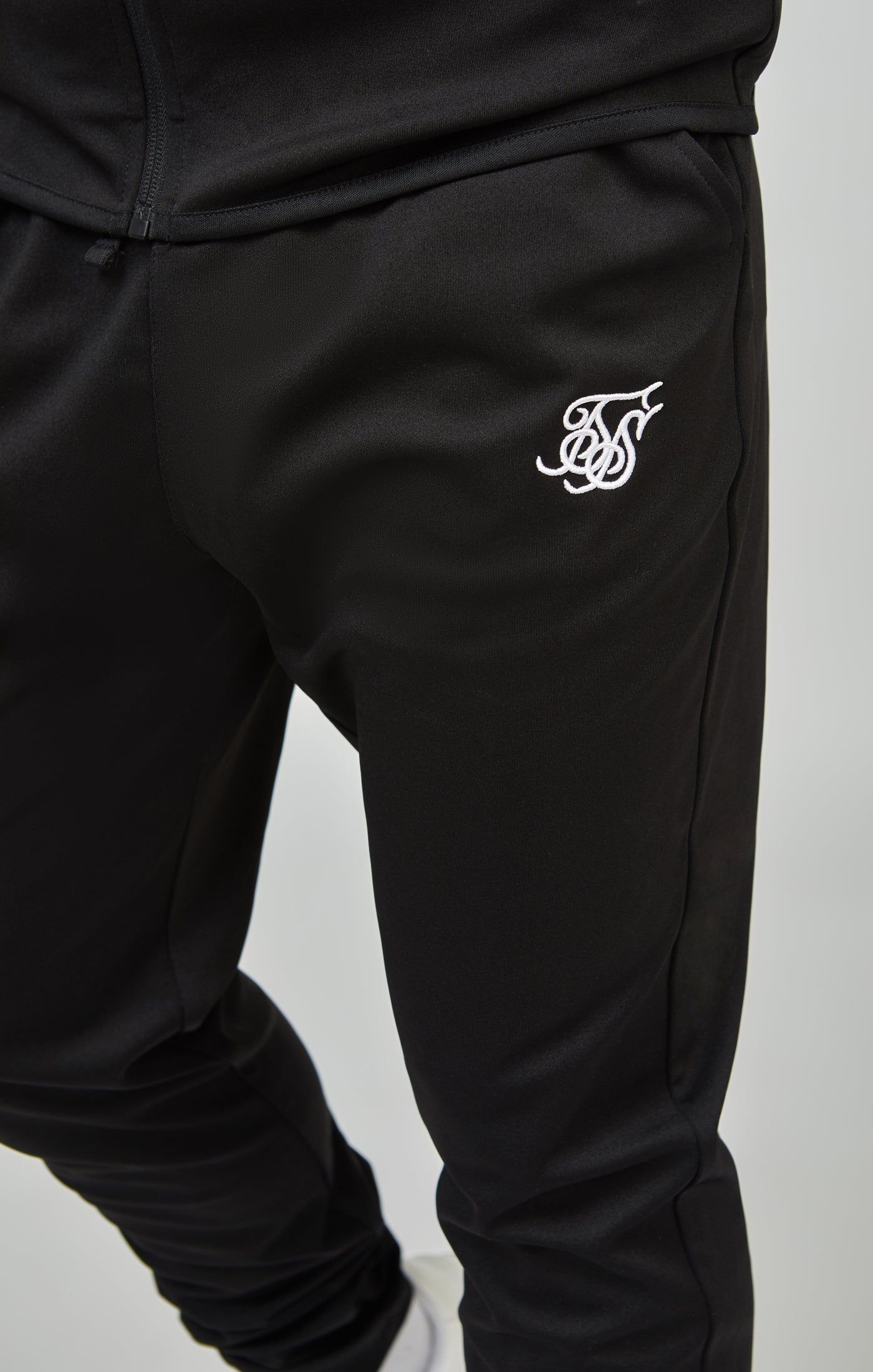 Boys Black Zip Thru & Jogger Tracksuit sold by Siksilk product image thumbnail 6