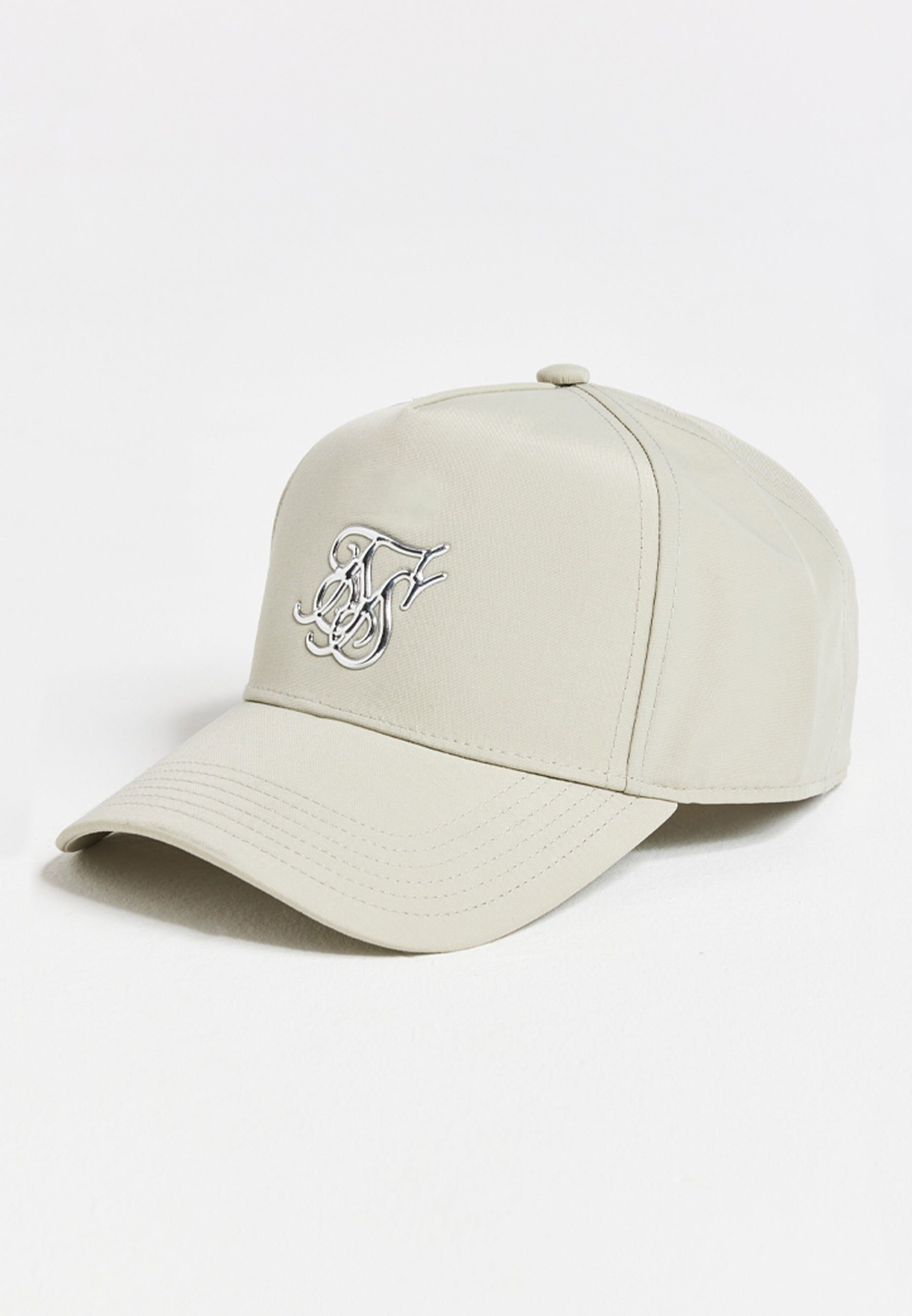 Ecru Metallic Trucker Cap sold by Siksilk