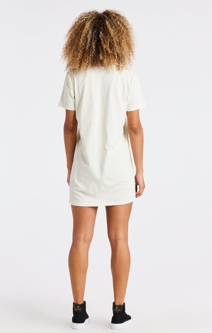 SikSilk Varsity T-Shirt Dress - Ecru sold by Siksilk product image thumbnail 7