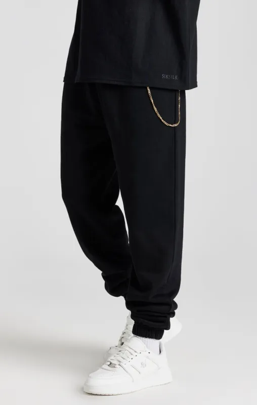 Black Chain Jogger made by Siksilk