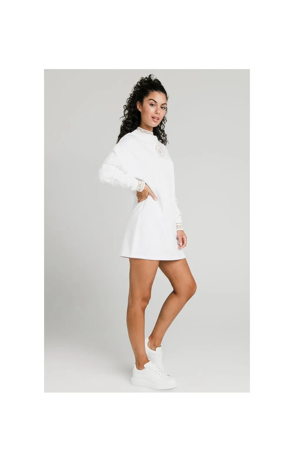 SikSilk Luxury Sweatshirt Dress - White sold by Siksilk product image thumbnail 5