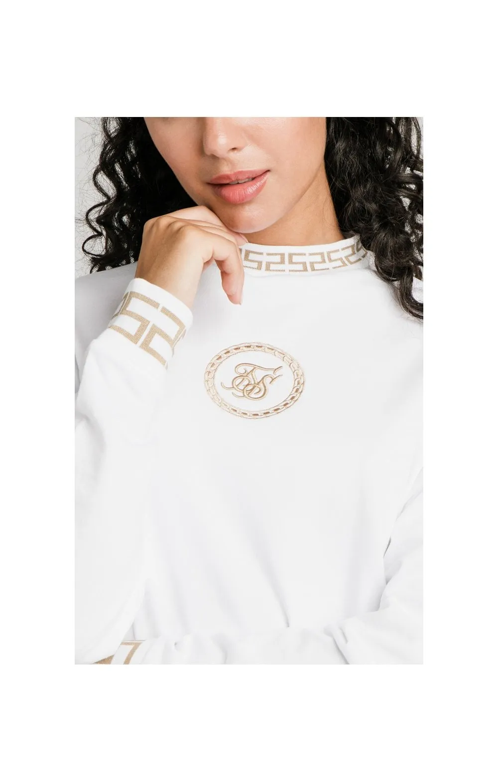 SikSilk Luxury Sweatshirt Dress - White sold by Siksilk product image thumbnail 3