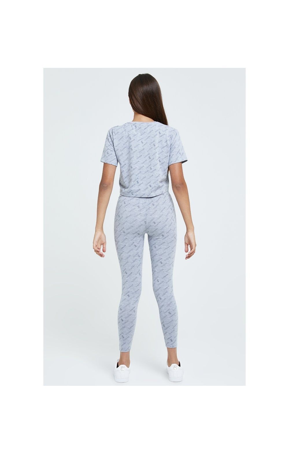 Illusive London Aop Crop Tee - Grey Marl sold by Siksilk product image thumbnail 4