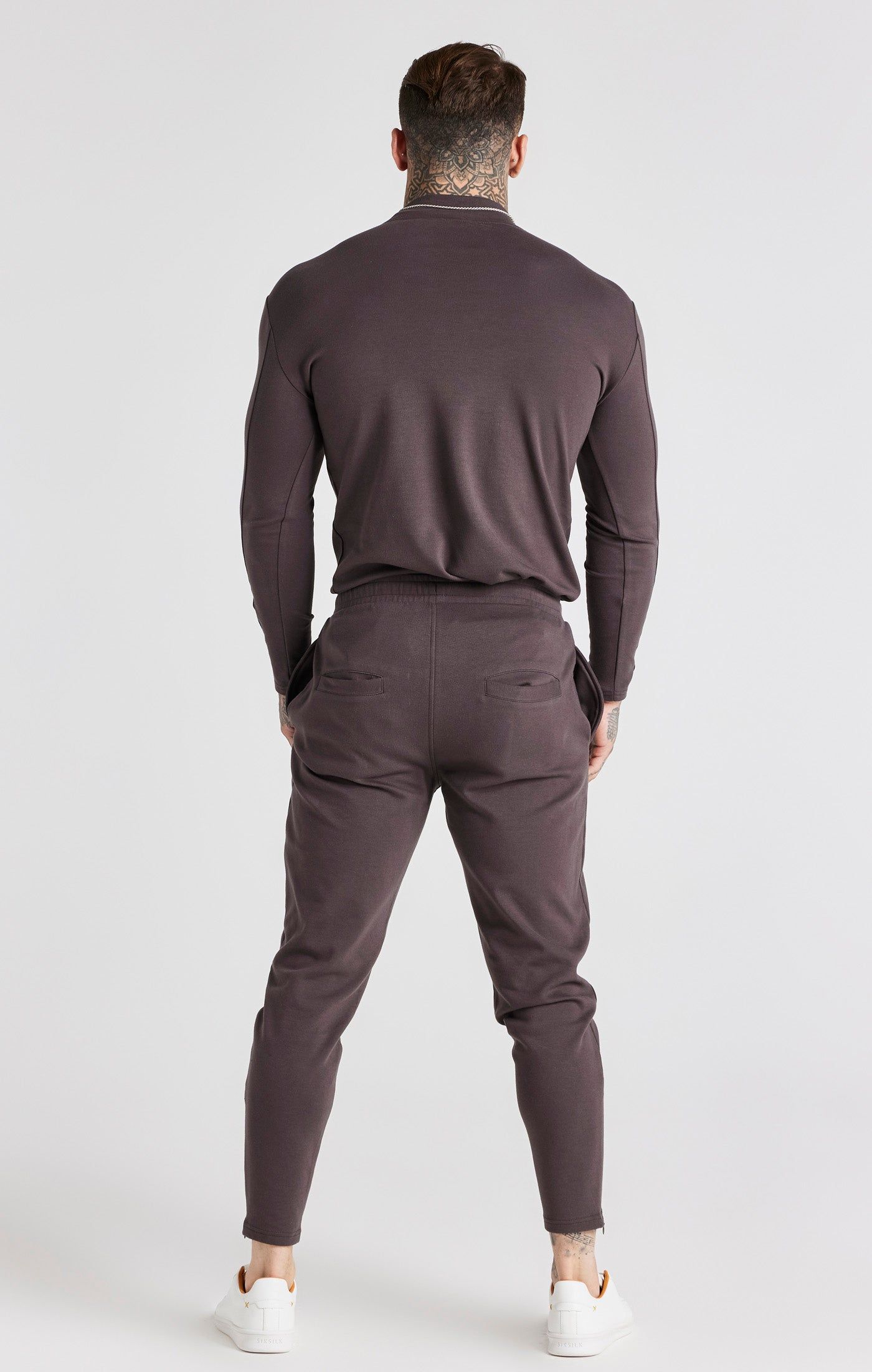 Grey Turtle Neck Long Sleeve T-Shirt sold by Siksilk product image thumbnail 5