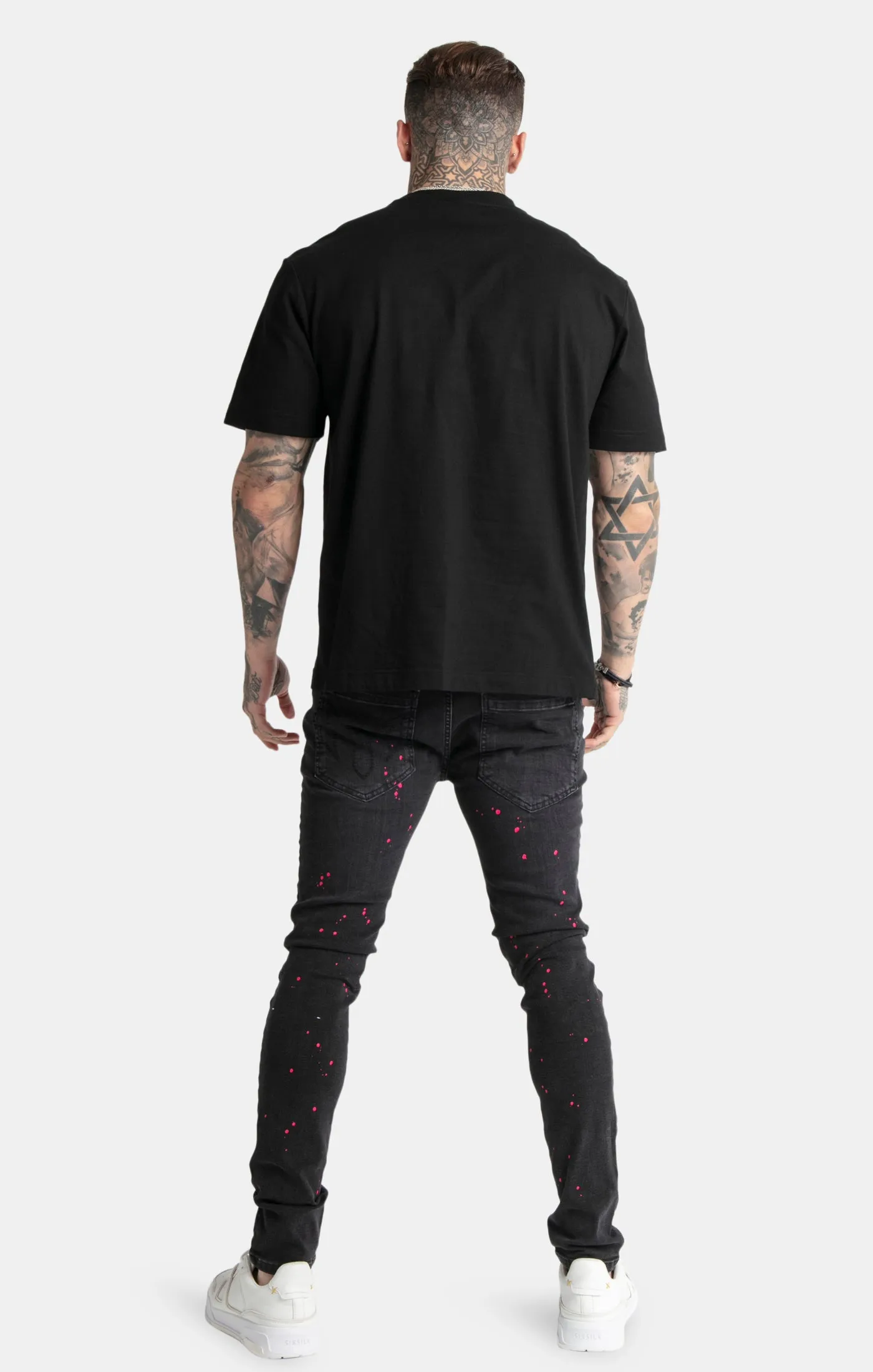 Messi x SikSilk Black Oversized T-Shirt sold by Siksilk product image thumbnail 5