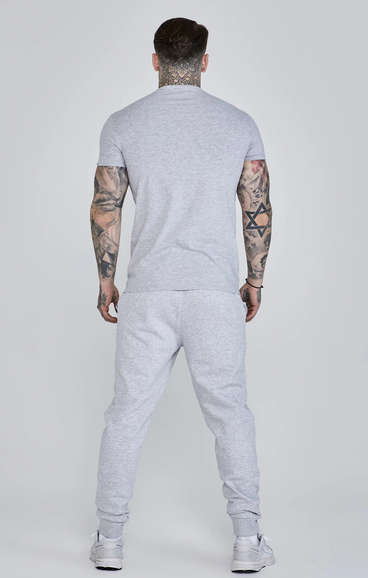 Grey Marl Essentials T-Shirt sold by Siksilk product image thumbnail 5