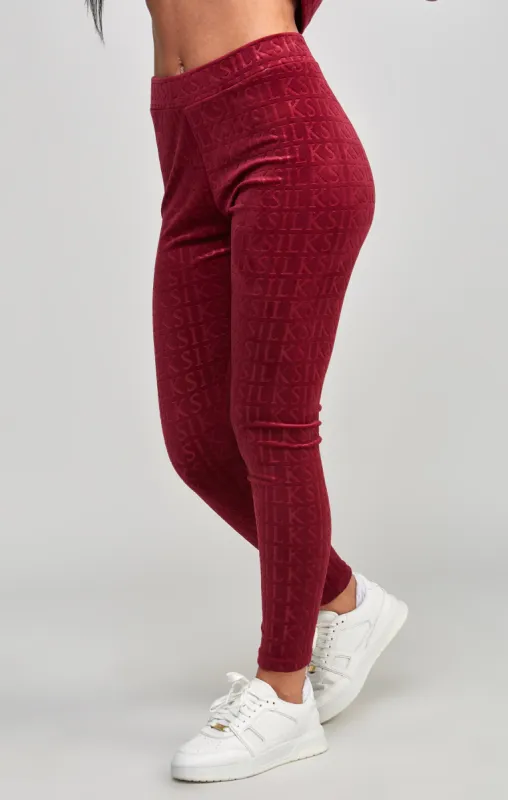 Pink Velour Legging sold by Siksilk