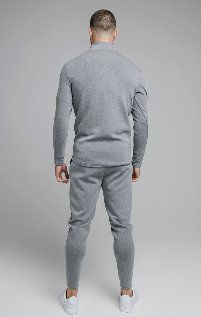 Grey Marl Quarter Zip Sport Top sold by Siksilk product image thumbnail 4
