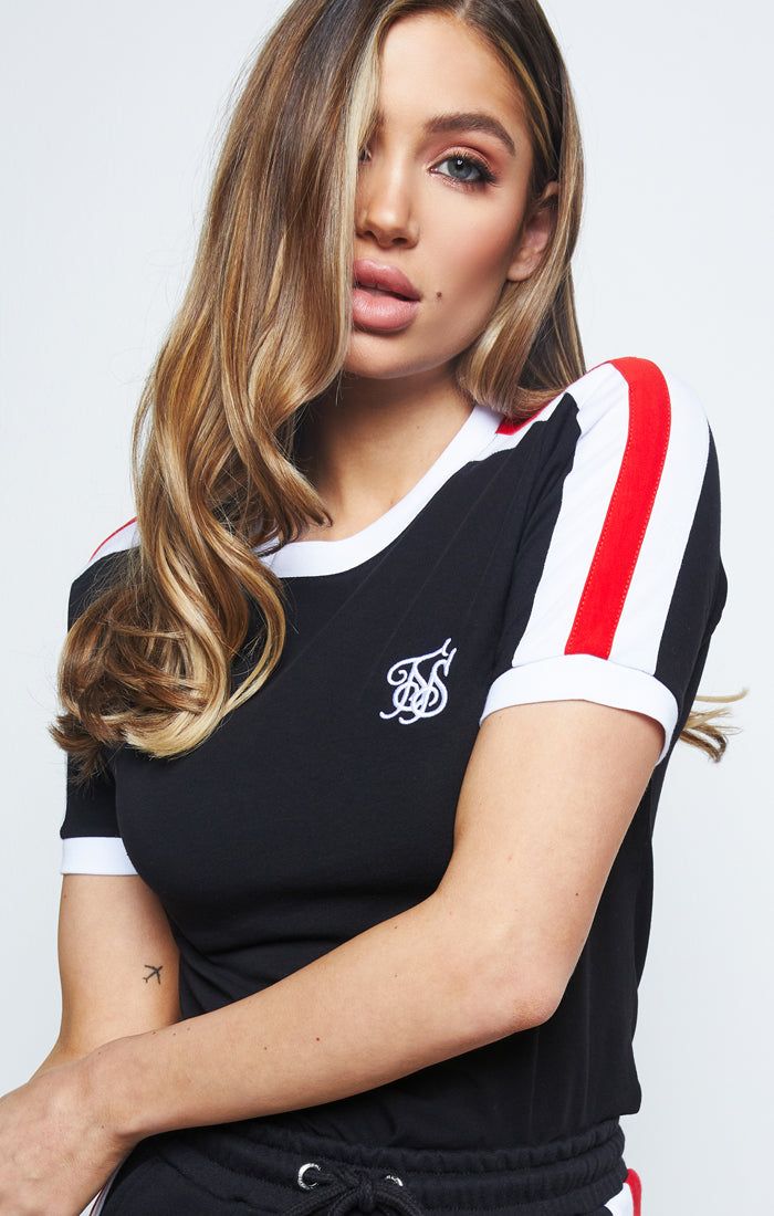 Black Ringer T-Shirt sold by Siksilk