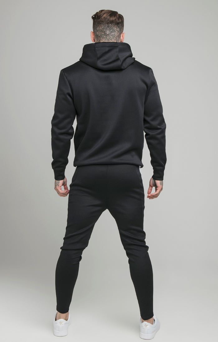 Black Monochrome Overhead Hoodie sold by Siksilk product image thumbnail 4
