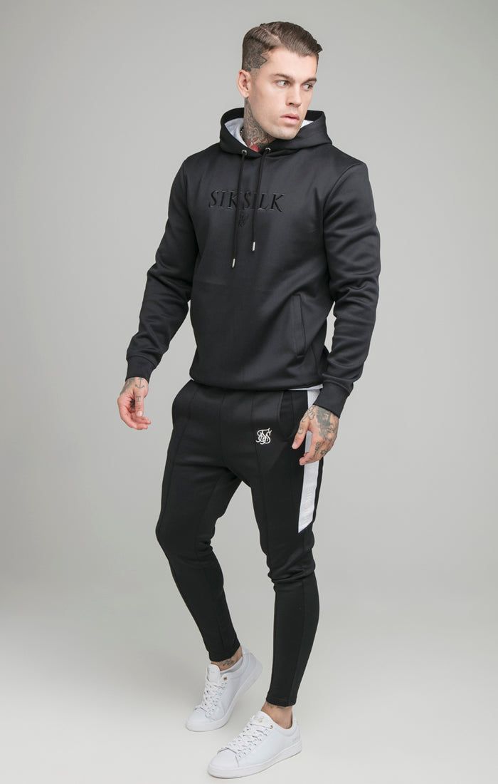 Black Monochrome Overhead Hoodie sold by Siksilk product image thumbnail 6