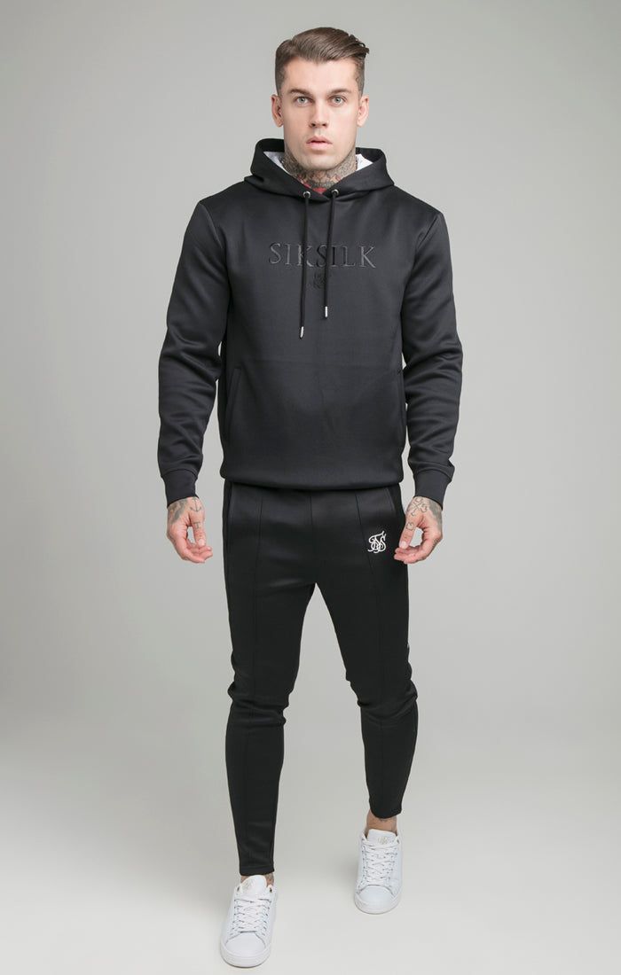 Black Monochrome Overhead Hoodie sold by Siksilk product image thumbnail 3