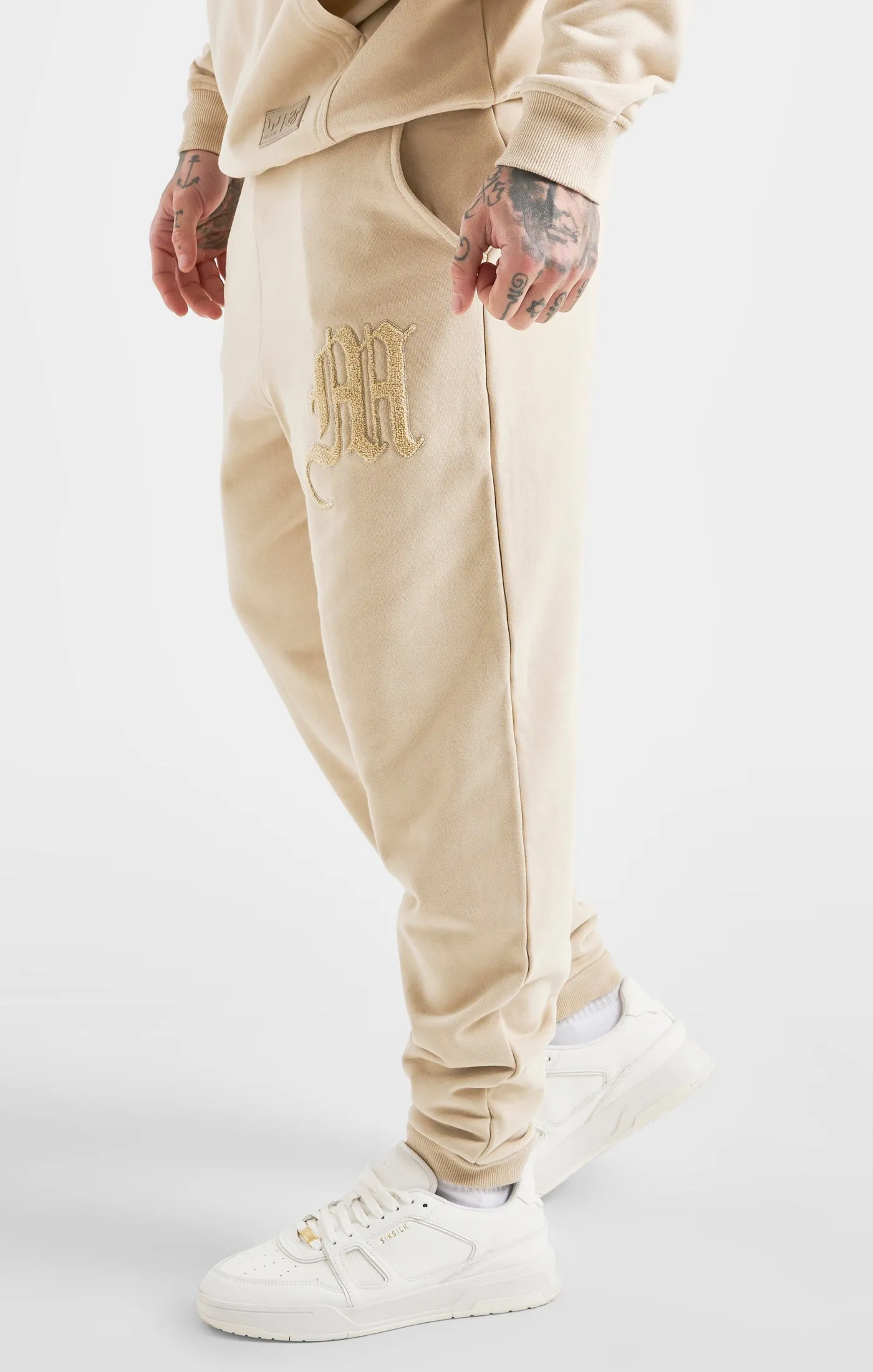 Messi x SikSilk Beige Logo Pant sold by Siksilk product image thumbnail 2