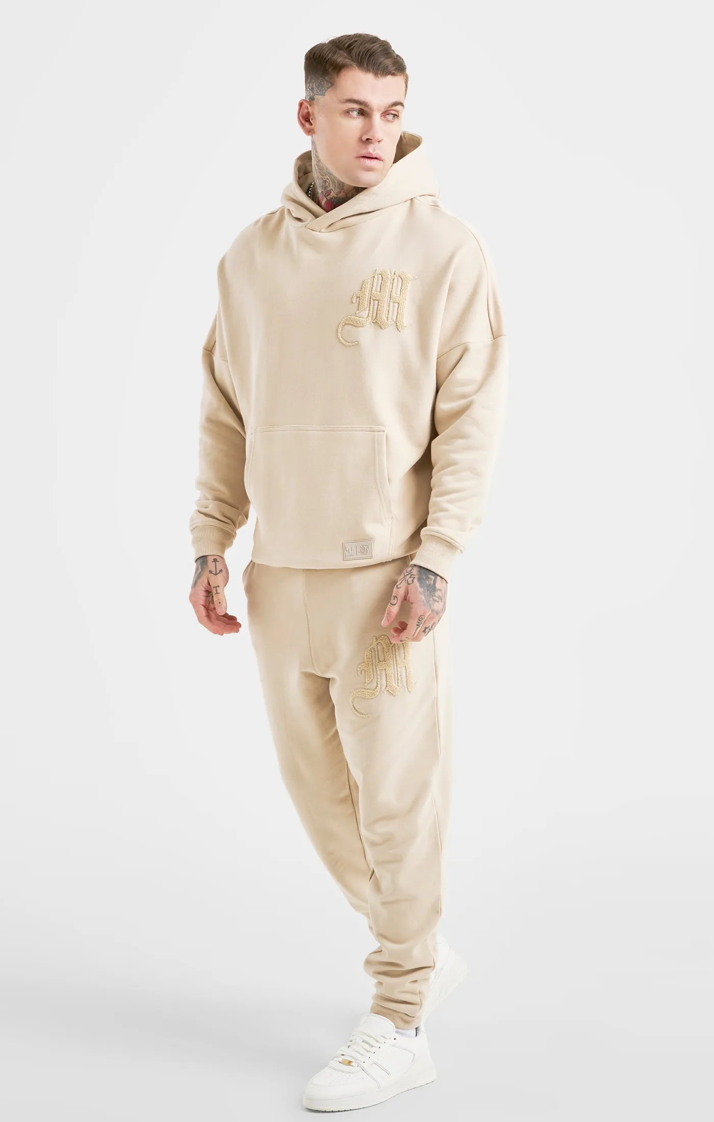 Messi x SikSilk Beige Logo Pant sold by Siksilk product image thumbnail 3