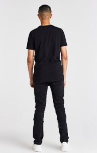 Boys Black Branded T-Shirt sold by Siksilk