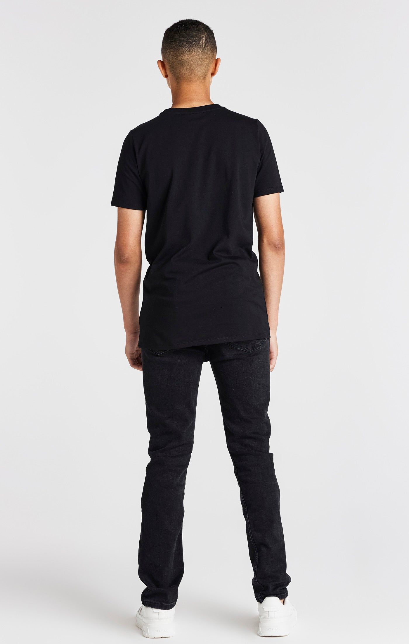 Boys Black Branded T-Shirt sold by Siksilk product image thumbnail 5