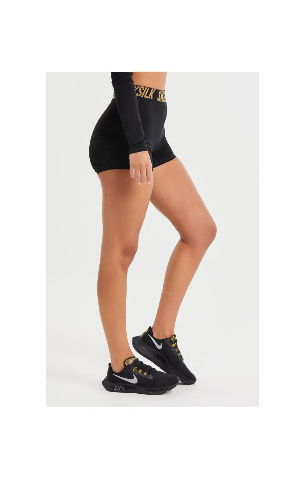 SikSilk Tape Gym Shorts - Black sold by Siksilk product image thumbnail 3
