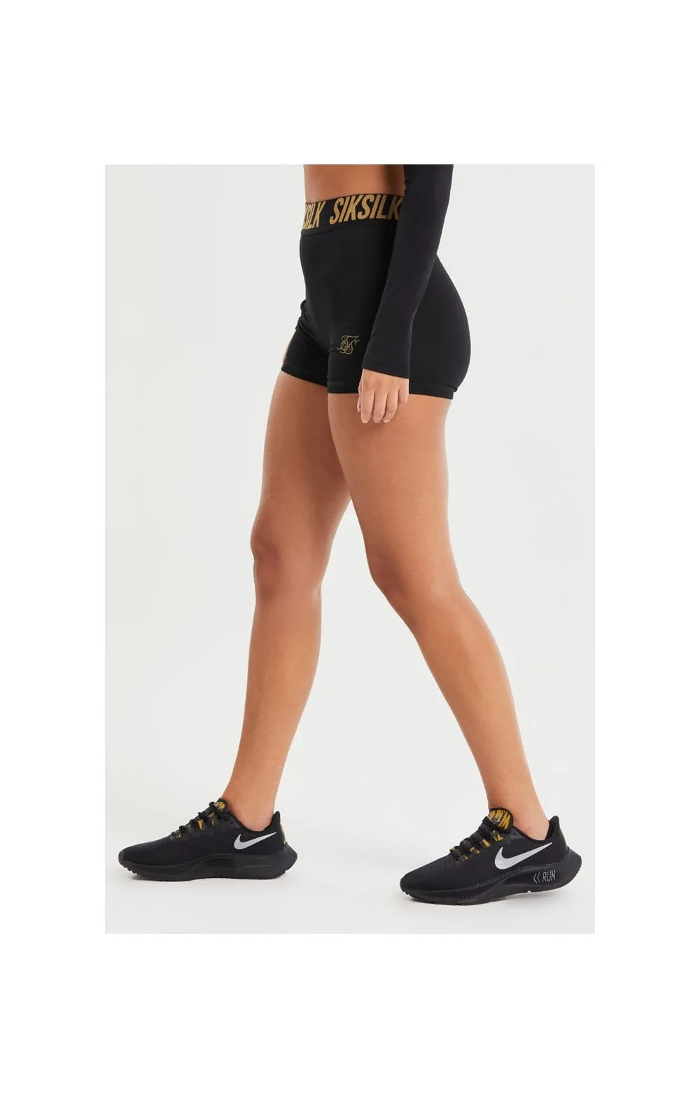 SikSilk Tape Gym Shorts - Black sold by Siksilk product image thumbnail 4