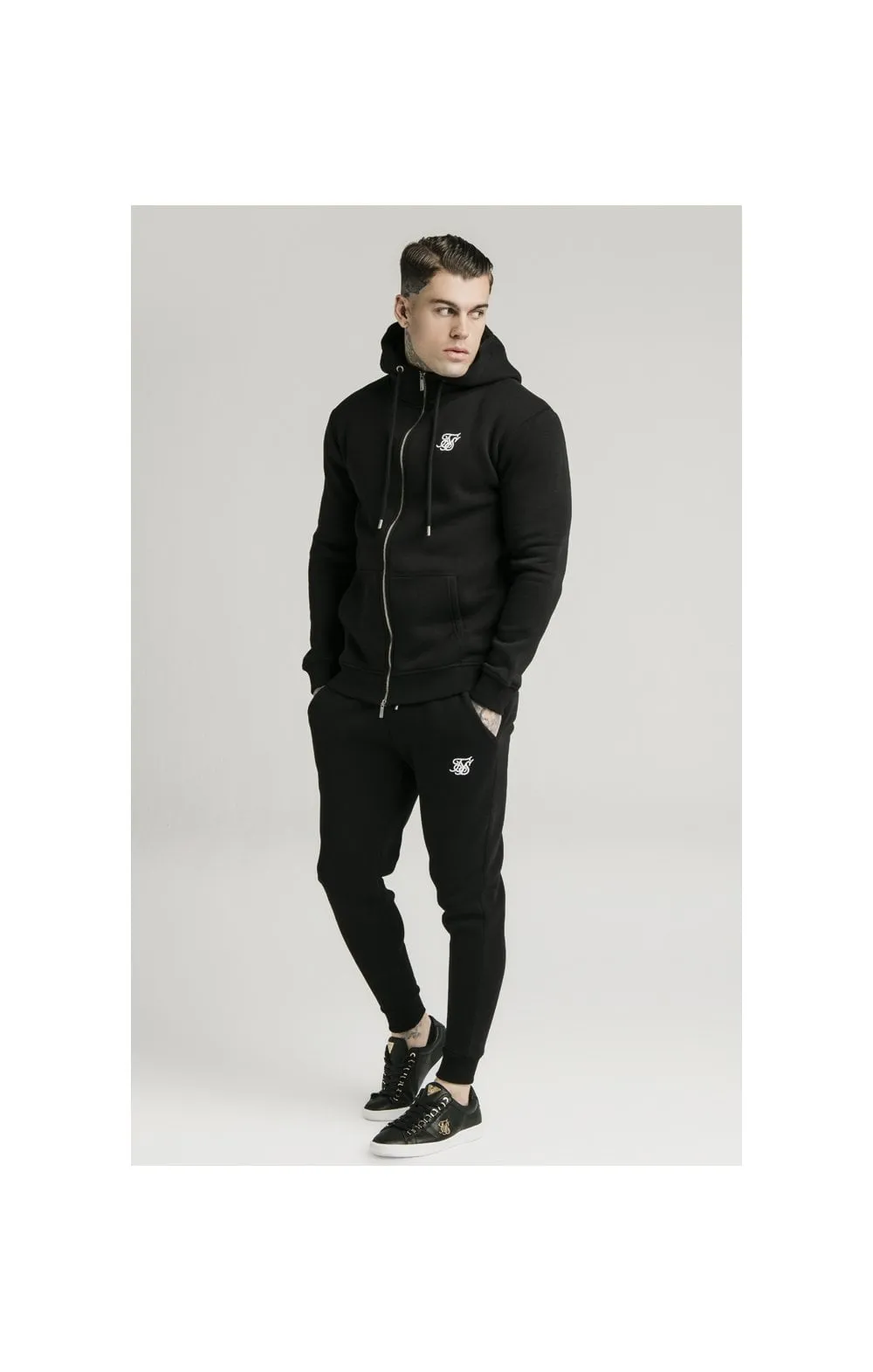 Black Essential Muscle Fit Jogger sold by Siksilk product image thumbnail 4